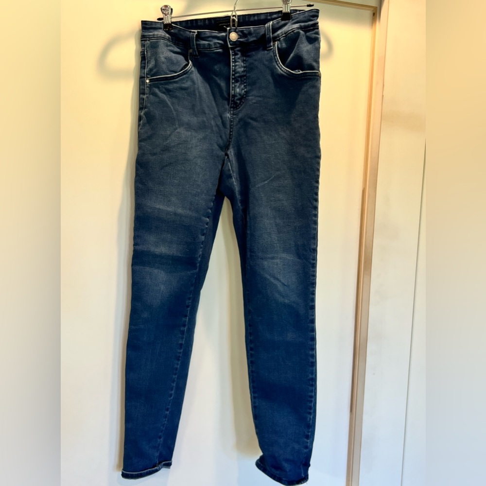 Universal Standard Seine high-rise skinny 32 inch jeans, size 10 ex cond
